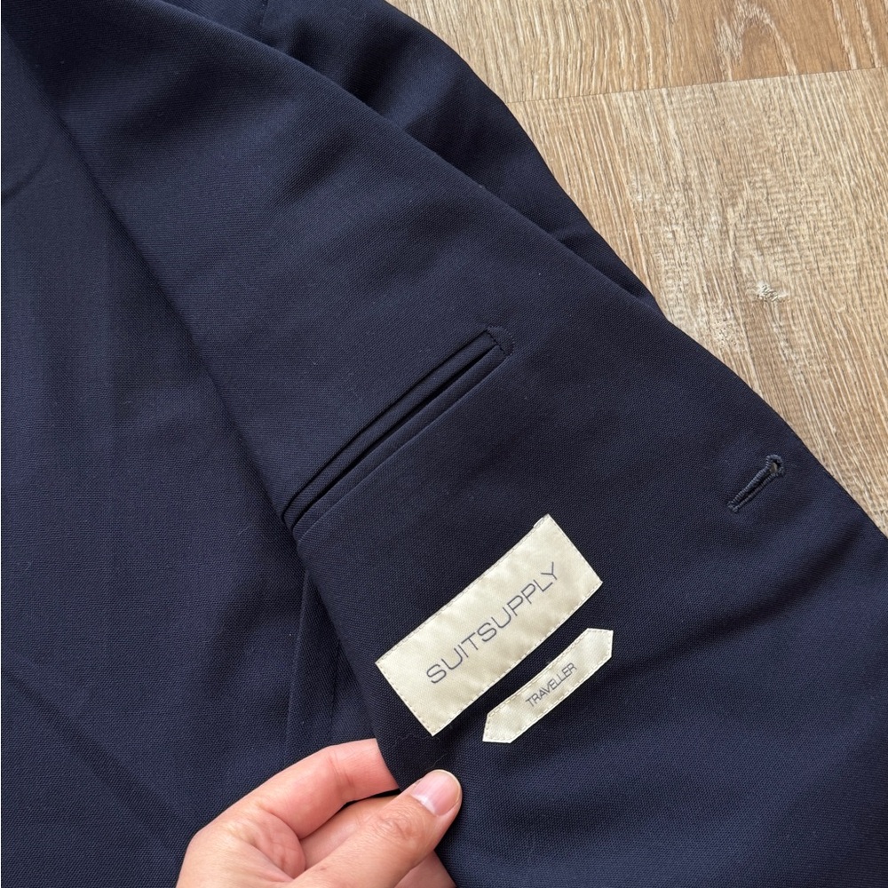 Suit Supply Navy Wool Two-Button Blazer - Picture 4 of 12